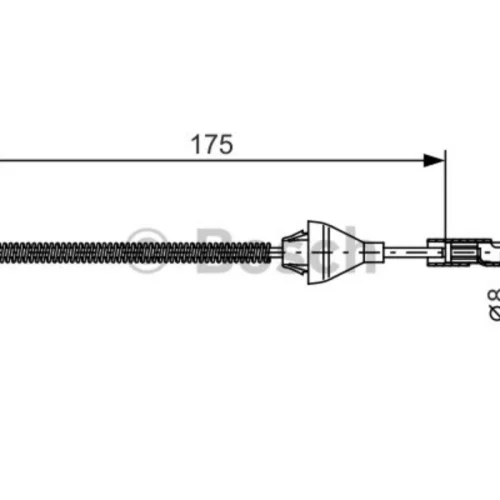 Cable, parking brake (Braking System)