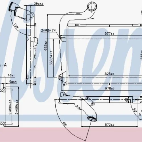 Intercooler Scania CP 250/320/360/370/400/410
