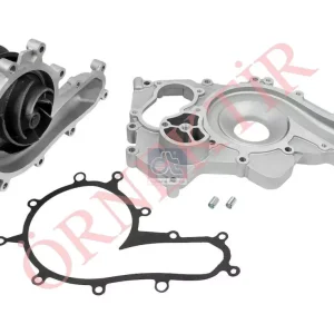 Water pump, complete with housing and gasket